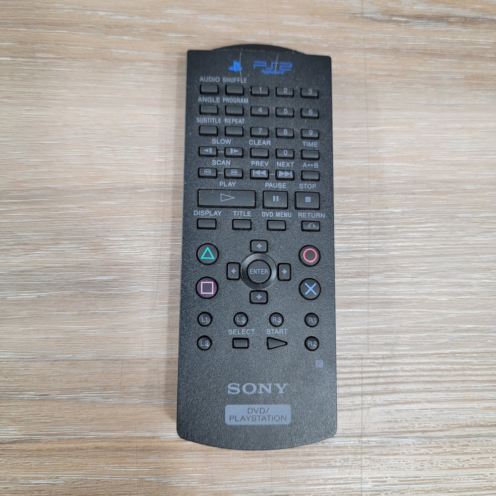 Sony PlayStation 2 DVD Remote Control SCPH-10150 Black PS2 Media Controller